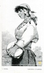 18-18-sdw41 Tancerka Cygańska, Tadeusz Popiel, Biesiada Literacka Tom LI. Nr 7 - 1,310, 15-2- II 1901 (2)