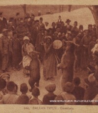 Taniec niedźwiedzi, Balkan Typen - Bärentnz, edit. Bahnhof und Feldbuchhandel-Gesellschaft m.b.h Berlin S.14., Phot. O. Miehlmann. Hamburg, obieg V 1917